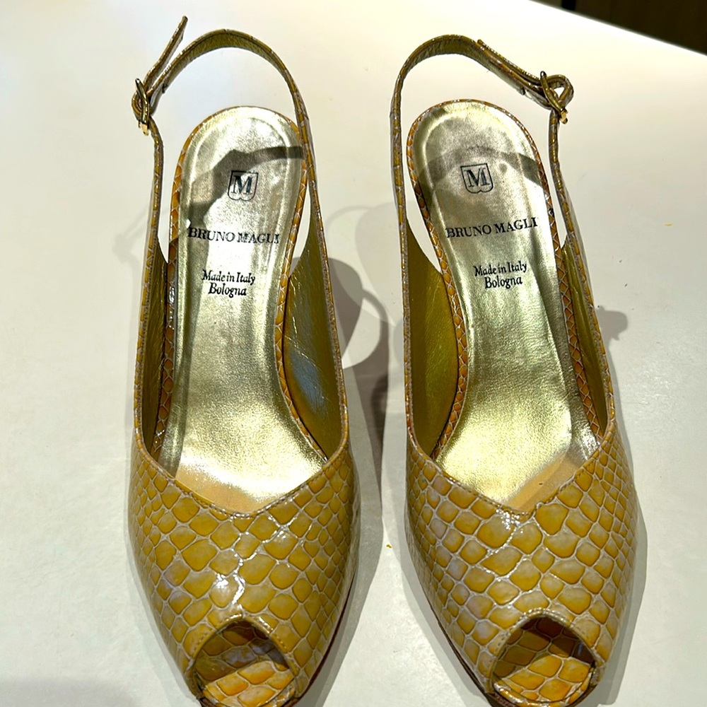 Gently used Bruno Magli open toes shoes